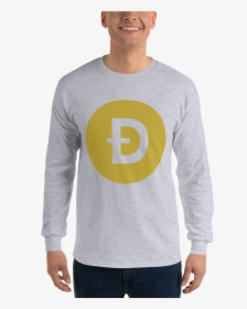 Dogecoin Long Sleeve T Shirt - Greenville The Crow's Nest, HD Png Download, Transparent PNG