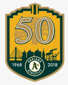 Oakland Athletics 50 Years, HD Png Download, Transparent PNG