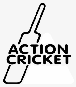 Action Cricket Logo Black And White - Action Cricket, HD Png Download, Transparent PNG