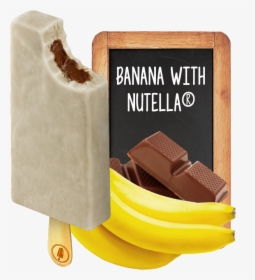Paleta Banana Com Nutella, HD Png Download, Transparent PNG
