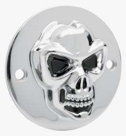 Drag Specialties Chrome Skull 2 Hole Points Cover 70-19 - Harley-davidson Sportster, HD Png Download, Transparent PNG