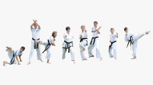 Taekwondo Karate Black Belt Social Group Team - Karate Group Png, Transparent Png, Transparent PNG