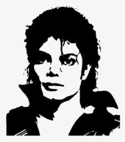Michael Jackson S This Is It Silhouette Stencil - Michael Jackson Face Png, Transparent Png, Transparent PNG