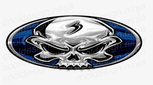 Chrome Skull Peterbilt Emblem Skin 3-pack, HD Png Download, Transparent PNG