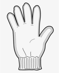 Glove Clipart Glove Michael Jackson - Glove Clipart Black And White, HD Png Download, Transparent PNG