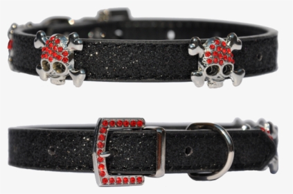 Candy Finish Black Dog Collar With Buccaneer Style, HD Png Download, Transparent PNG