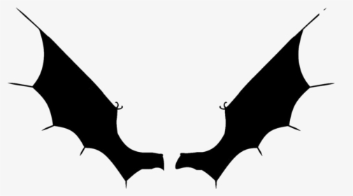 Transparent Devil Wing Silhouette - Bat Wings Transparent Background, HD Png Download, Transparent PNG