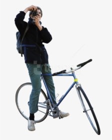 Download Biking Photograpfer Png Images Background - People Biking Png, Transparent Png, Transparent PNG