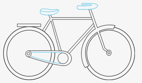 Bike Clipart Easy - Drawing, HD Png Download, Transparent PNG
