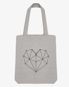 Tote Bag Stanley Stella Geometric Heart By /wait-design - Desain Tote Bag Geometris, HD Png Download, Transparent PNG