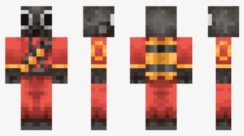 Tf2 Pyro Minecraft Skin, HD Png Download, Transparent PNG