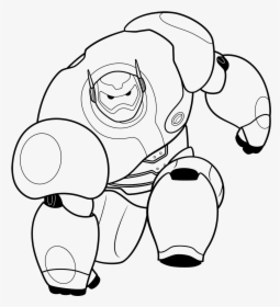 Big Hero 6 Bay Max Coloring Pages - Baymax And Hiro Coloring Pages, HD Png Download, Transparent PNG