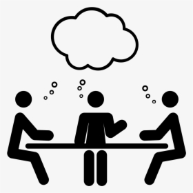Icon Download Meeting Png - Collaboration Clipart Black And White, Transparent Png, Transparent PNG
