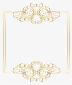 Transparent Panning For Gold Clipart - Elegant Gold Frame Png, Png Download, Transparent PNG