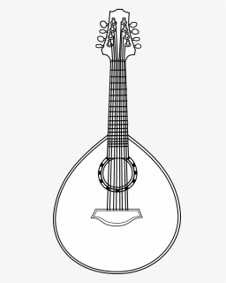 Lute - Draw A Mandolin Instrument, HD Png Download, Transparent PNG