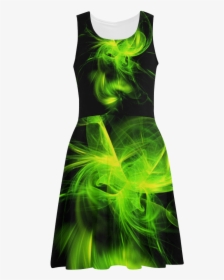 Green Flame Fractal Atalanta Sundress - Cocktail Dress, HD Png Download, Transparent PNG