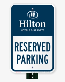 Transparent Hilton Hotel Logo Png - Hotel Parking Hilton Signage, Png Download, Transparent PNG