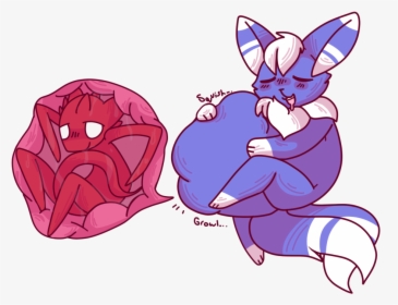 [com] Hearty Meal - Meowstic Vore, HD Png Download, Transparent PNG