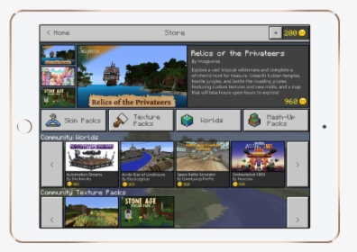 Minecraft Marketplace - Minecraft In Game Store, HD Png Download, Transparent PNG