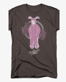 Pink Nightmare Bunny Suit Christmas Story T Shirt - Cartoon, HD Png Download, Transparent PNG