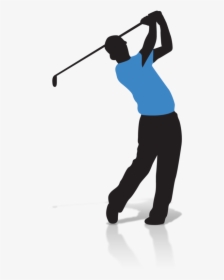 Silhouette Golf Animation Clip Art - Silhouette Transparent Background Golf Clip Art, HD Png Download, Transparent PNG