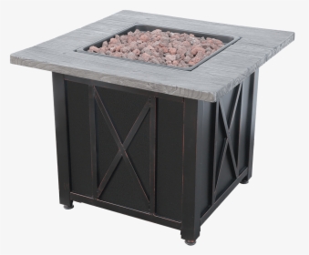 Endless Summer Lp Gas Outdoor Fire Table With Wood - Blue Rhino Fire Pit Table Stainless Steel, HD Png Download, Transparent PNG