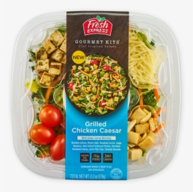 Grilled Chicken Caesar Gourmet Kit - Fresh Express Salad, HD Png Download, Transparent PNG