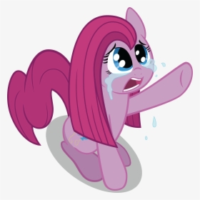 Pinkie Pie Rainbow Dash Pink Cartoon Mammal Nose Vertebrate - Mlp Pinkamena Crying Vector, HD Png Download, Transparent PNG