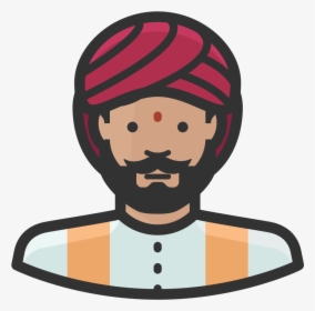 Indian Man Icon, HD Png Download, Transparent PNG