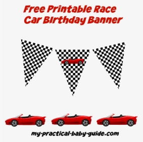 Race Car Birthday Banner Printable, HD Png Download, Transparent PNG