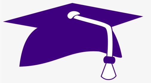 Graduation Hat - Purple Graduation Cap Clipart, HD Png Download, Transparent PNG