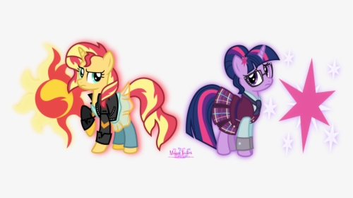 Twilight Sparkle And Sunset Shimmer Pony, HD Png Download, Transparent PNG