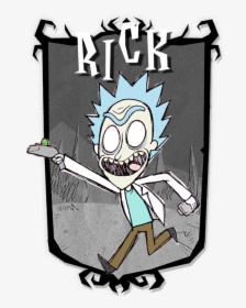 Rick And Morty,рик И Морти, Рик И Морти, ,фэндомы,rick - Don T Starve Together Character Portraits, HD Png Download, Transparent PNG