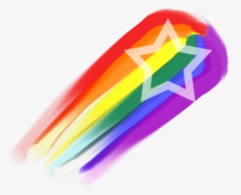 Rainbow Shooting Star Gif, HD Png Download, Transparent PNG