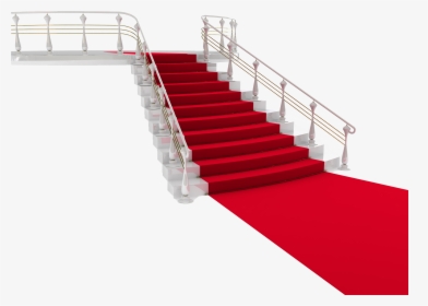 Transparent Red Carpet Background Png - Transparent Staircase Background, Png Download, Transparent PNG