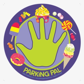 Purple Ice Cream Cone, Donut, Candy Parking Lot Toddler - Parking Pal Magnet, HD Png Download, Transparent PNG
