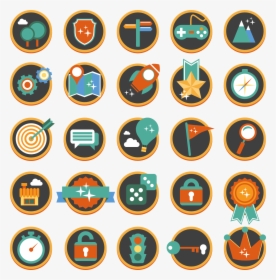 Flat Gamification Icons The Icon Set Created 100% In - Icon, HD Png Download, Transparent PNG
