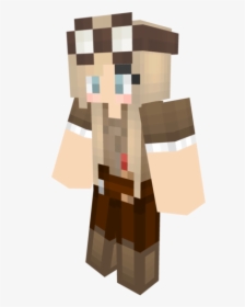 Girl Minecraft Skins Brown Hair, HD Png Download, Transparent PNG