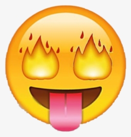 #emoji #fire #eyes #freetoedit - Emoji With Fire Eyes, HD Png Download, Transparent PNG