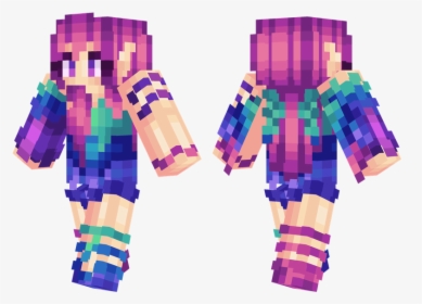 Purple And Pink Minecraft Skins, HD Png Download, Transparent PNG