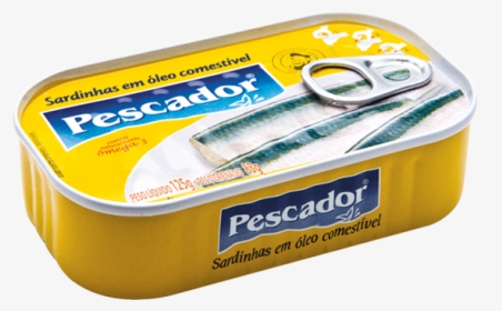 Sardinhas Com Óleo Pescador 125 G - Sardinha Pescador 125g Oleo, HD Png Download, Transparent PNG