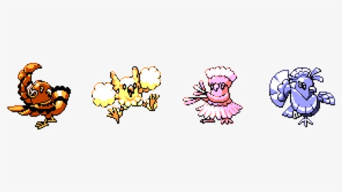 Oricorio’s 4 Forms - Pokemon Sun And Moon Pokemon Pixel, HD Png Download, Transparent PNG