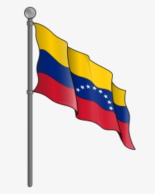Transparent Venezuela Clipart - Bandera De Venezuela Con Hasta, HD Png Download, Transparent PNG