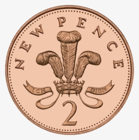 New Pence Two Pence - 2p Coin Clipart, HD Png Download, Transparent PNG