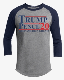 Trump Pence 2020 Sporty T-shirt - Long-sleeved T-shirt, HD Png Download, Transparent PNG