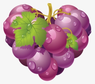 Download This High Resolution Grape Png Image Without - Heart Grapes, Transparent Png, Transparent PNG