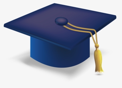 Graduation Ceremony Square Academic Cap Hat - Sombrero De Graduacion Azul, HD Png Download, Transparent PNG