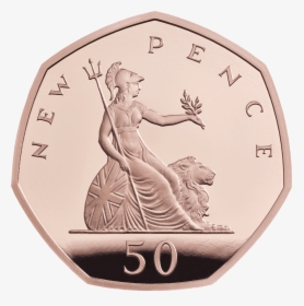 50 Years 50p Coin, HD Png Download, Transparent PNG