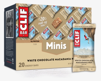 White Chocolate Macadamia Nut Flavor Minis Packaging - Clif Bar, HD Png Download, Transparent PNG