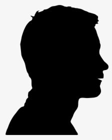 Human Head Face Silhouette Clip Art - Male Human Head Silhouette, HD Png Download, Transparent PNG